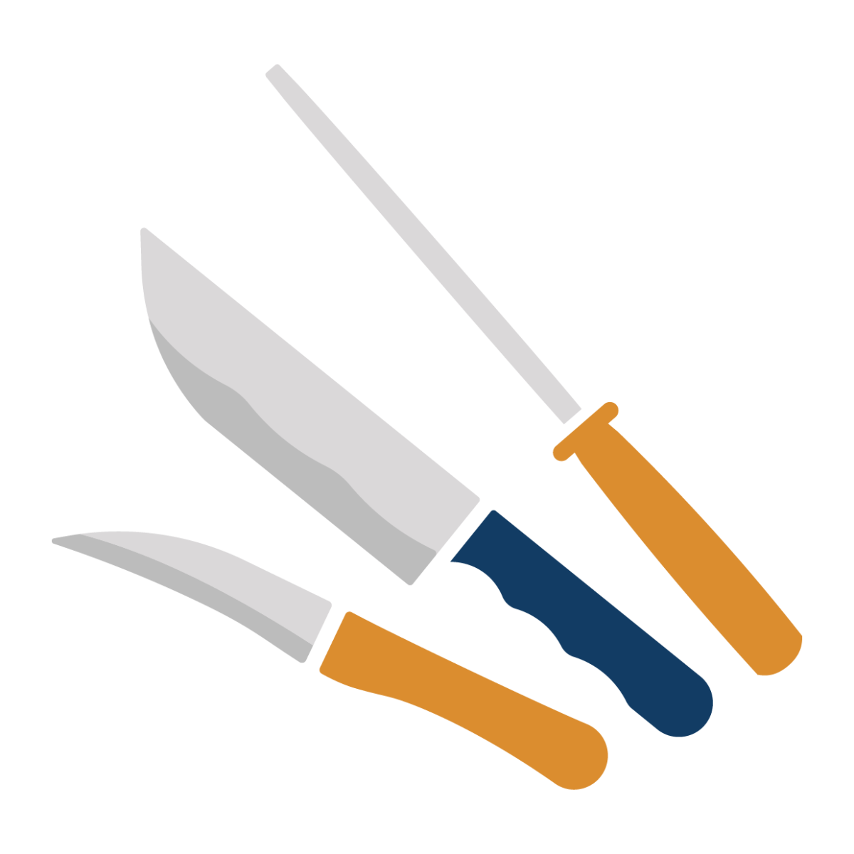 Icona coltelli e acciaini