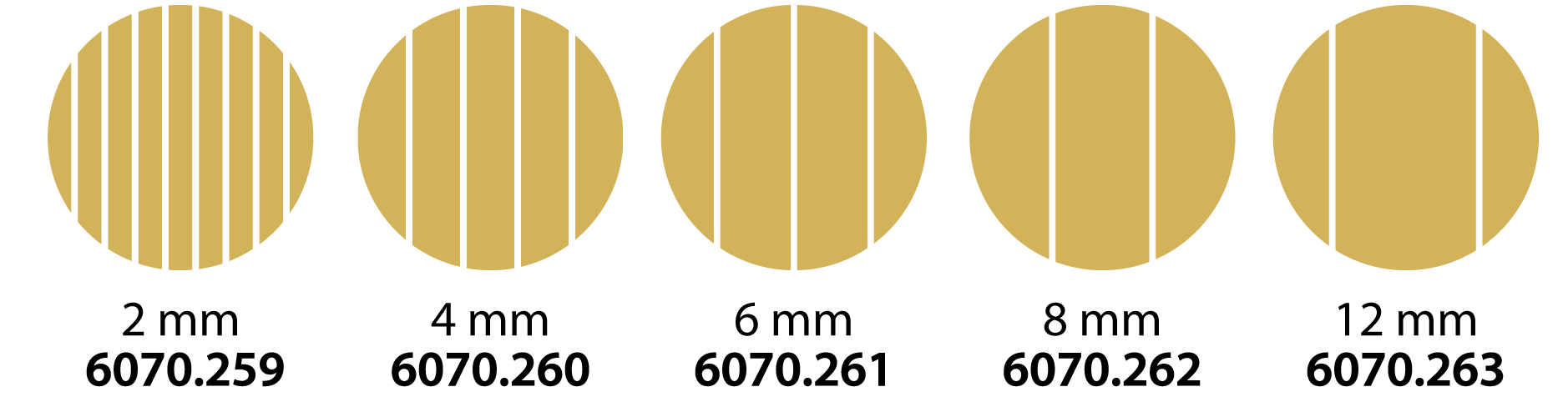 Accessorio taglia pasta in 5 misure diverse